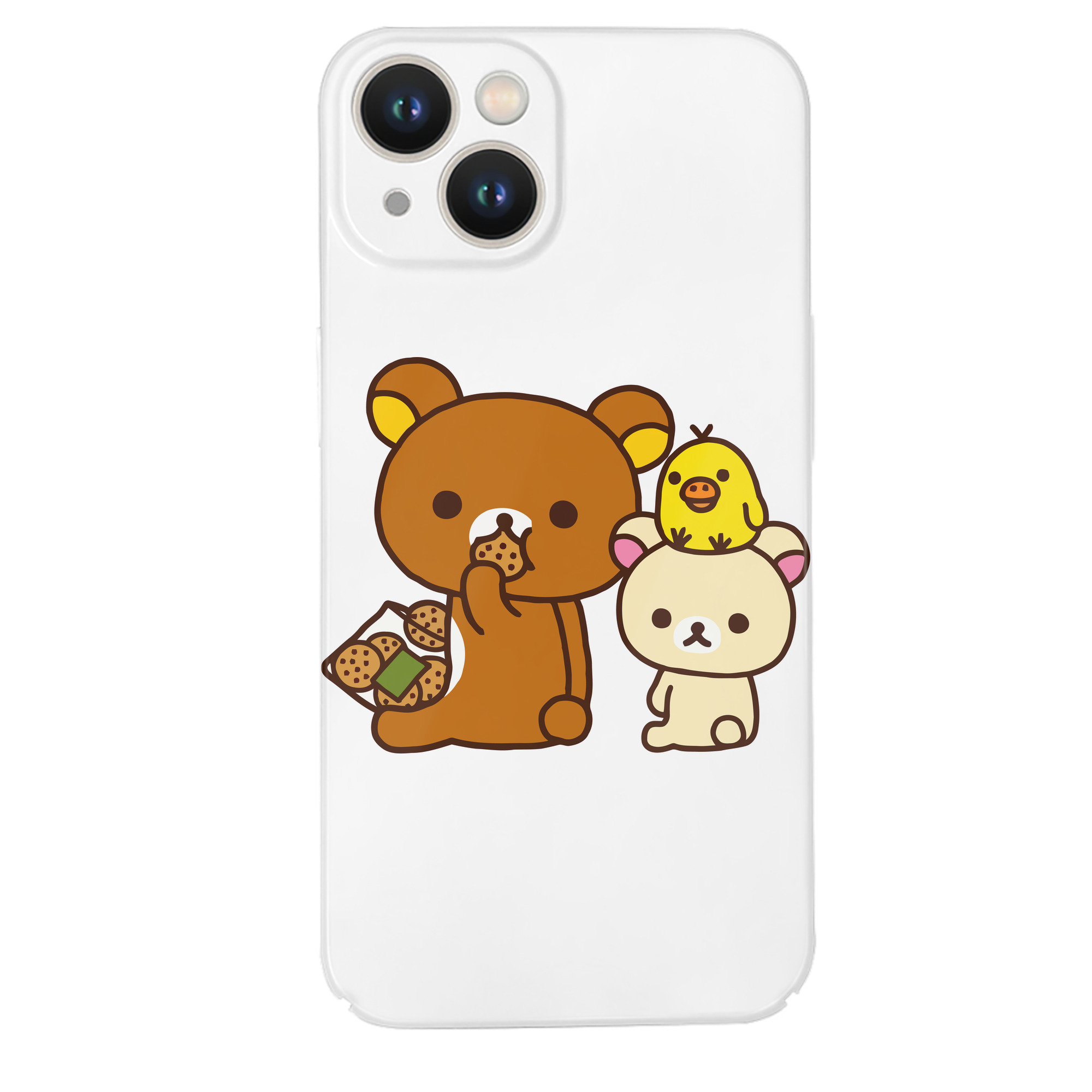 （画像用） リラックマ リラックマ キイロイトリ Rilakkuma Korilakkuma Kiiroitori 【iPhone 14シリーズ対応】ハードケース